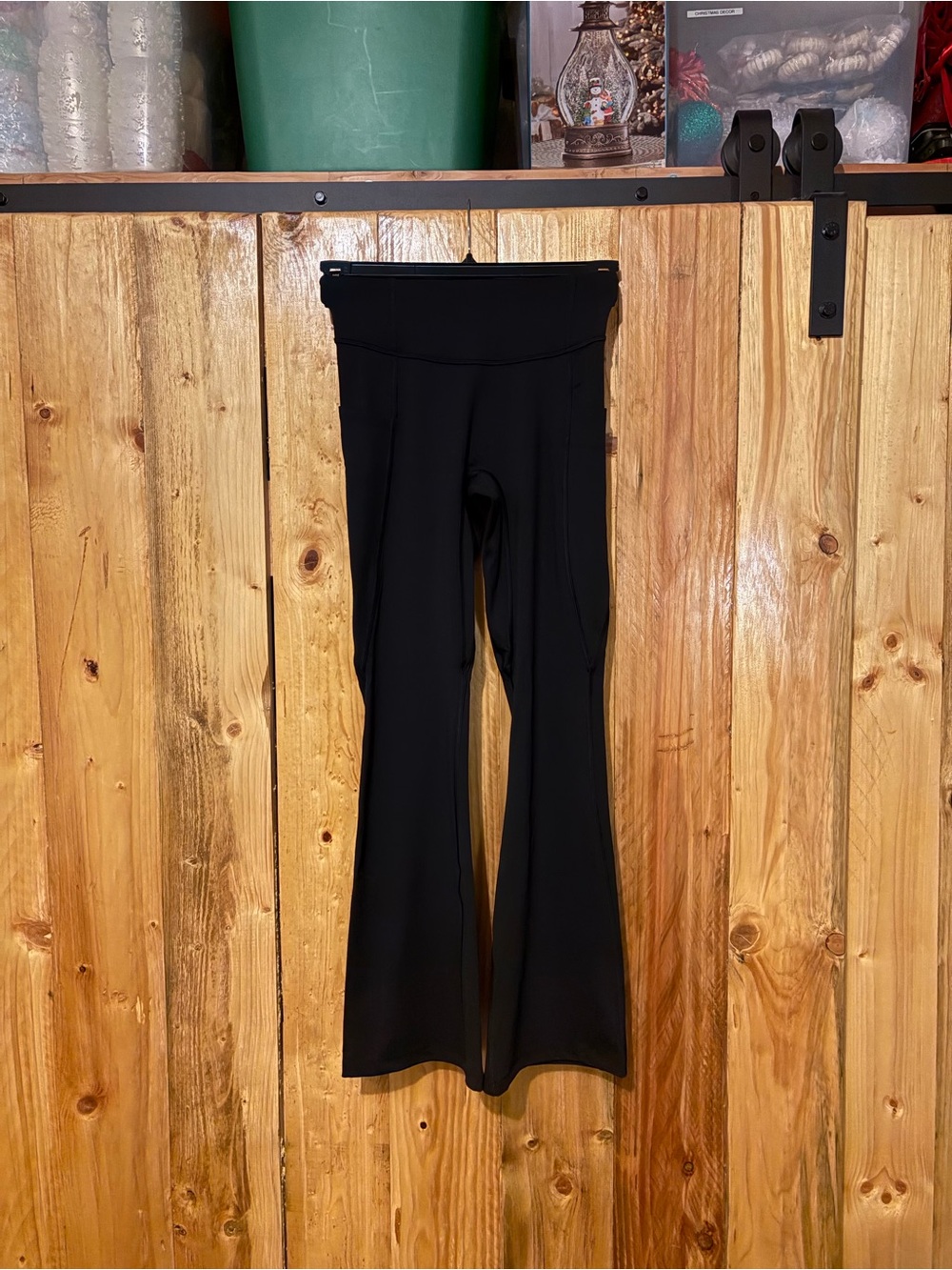 Black Women's Bootcut Flare Active Pants
